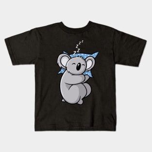 Lazy Koala Bear Kids T-Shirt